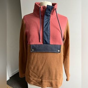 L.L.Bean Signature Cotton Color Block Anorak